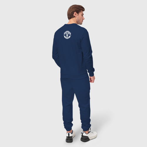 Мужской костюм хлопок Манчестер Юнайтед, цвет темно-синий - фото 4