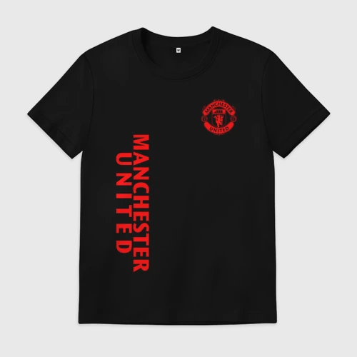 Мужская футболка хлопок Манчестер Юнайтед FCMU Manchester united