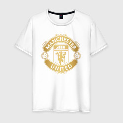 Мужская футболка хлопок Манчестер Юнайтед gold
