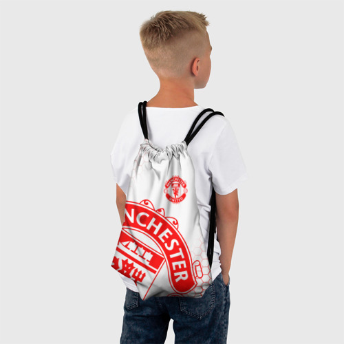Рюкзак-мешок 3D Манчестер Юнайтед white - фото 4