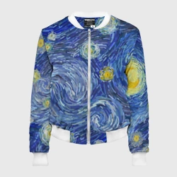 Женский бомбер 3D Полотно ван Гога