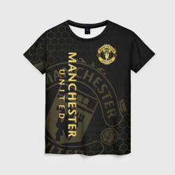 Женская футболка 3D Манчестер Юнайтед - team coat of arms