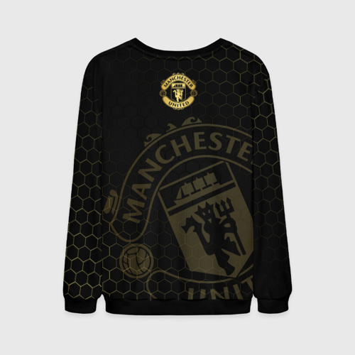 Мужской свитшот 3D Манчестер Юнайтед - team coat of arms, цвет черный - фото 2