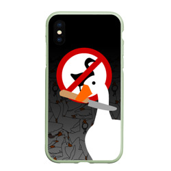 Чехол для iPhone XS Max матовый Untitled Goose Game