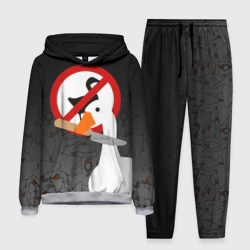 Мужской костюм с толстовкой 3D Untitled Goose Game