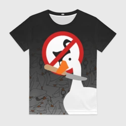 Женская футболка 3D Untitled Goose Game