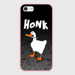 Чехол для iPhone 5/5S матовый Untitled Goose Game