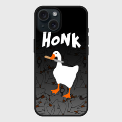 Чехол силиконовый для Apple iPhone 15 матовый Untitled Goose Game