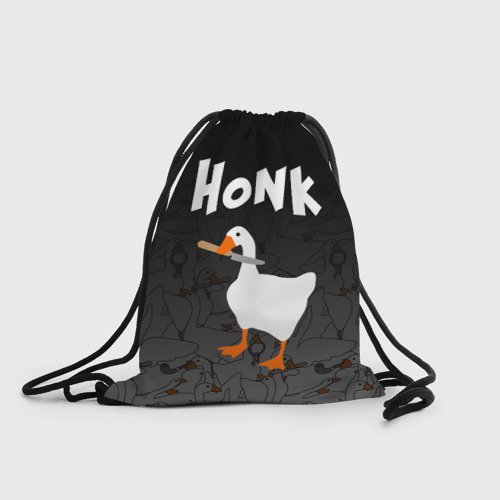 Рюкзак-мешок с принтом Untitled Goose Game, вид спереди №1