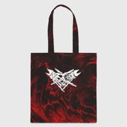 Шоппер 3D Velial Squad red abstract