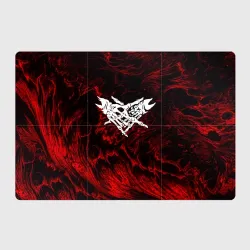 Магнитный плакат 3Х2 Velial Squad red abstract