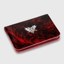 Картхолдер с принтом Velial Squad red abstract