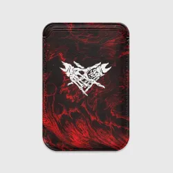 Картхолдер Magsafe магнитный Velial Squad red abstract