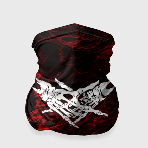 Бандана-труба 3D Velial Squad red abstract