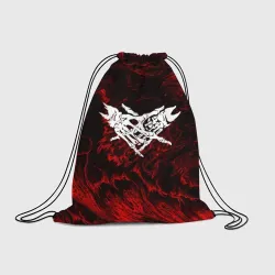 Рюкзак-мешок 3D Velial Squad red abstract