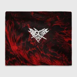 Плед 3D Velial Squad red abstract