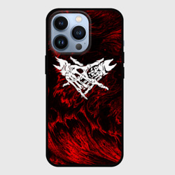 Чехол для iPhone 13 Pro Velial Squad red abstract