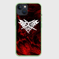 Чехол для iPhone 14 Velial Squad red abstract