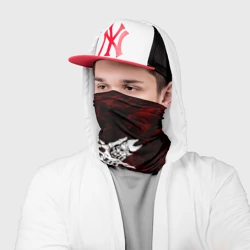 Бандана-труба 3D Velial Squad red abstract - фото 2