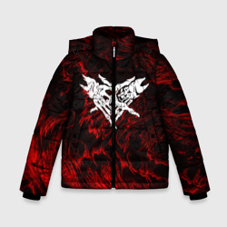 Зимняя куртка для мальчиков 3D Velial Squad red abstract