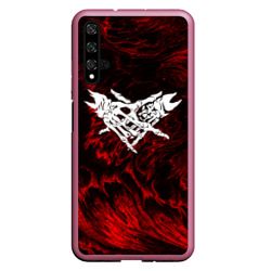 Чехол для Honor 20 Velial Squad red abstract