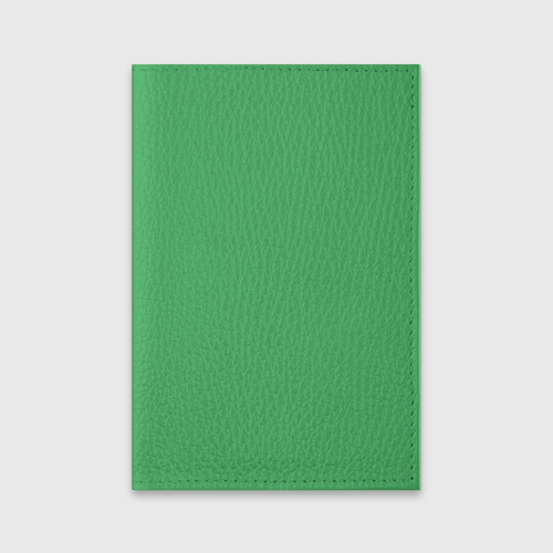 Обложка для паспорта матовая кожа Без дизайна, цвет зеленый