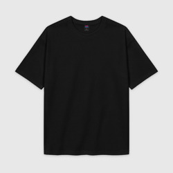 Женская футболка Oversize хлопок texturе Без дизайна