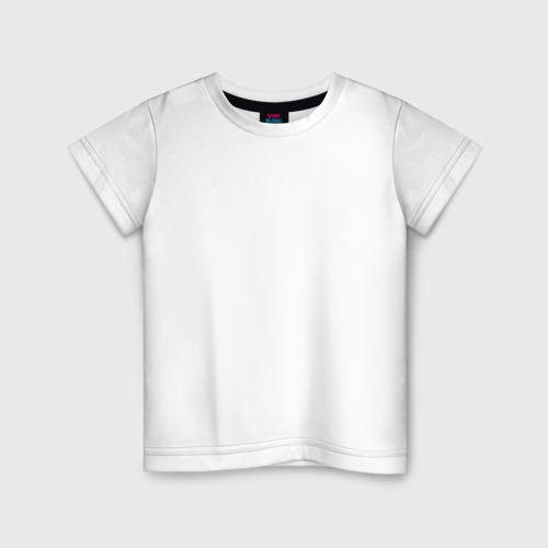 Детская футболка хлопок Без дизайна, цвет белый