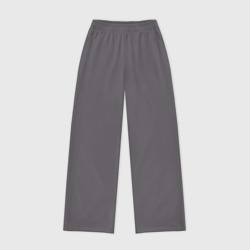 Женские брюки oversize без начеса хлопок Без дизайна