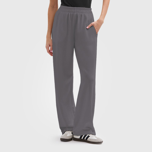 Женские брюки oversize без начеса хлопок Без дизайна - фото 3