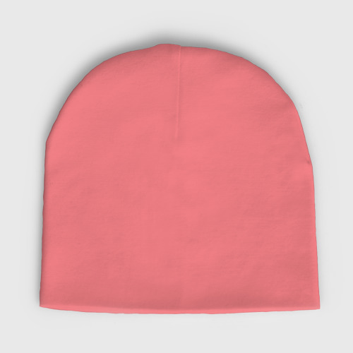Женская шапка демисезонная Без дизайна, цвет розовый