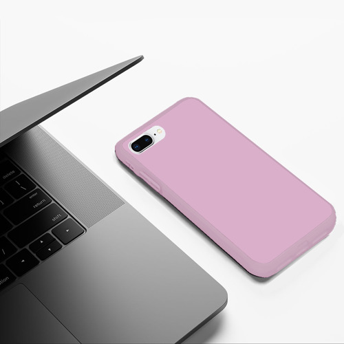 Чехол для iPhone 7Plus/8 Plus матовый Без дизайна, цвет розовый - фото 5