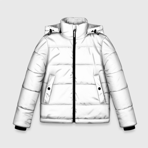 Зимняя куртка для мальчиков с принтом Без дизайна, вид спереди №1