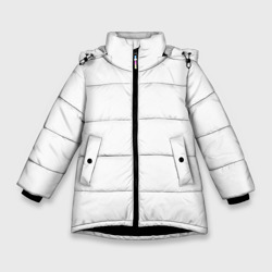 Без дизайна – Зимняя куртка для девочек с принтом купить