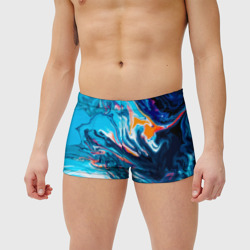 Мужские купальные плавки 3D Волны красок - фото 2