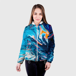 Женская куртка 3D Волны красок - фото 2