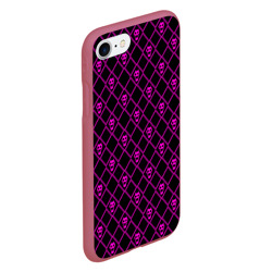 Чехол для iPhone 7/8 матовый Killer Queen фиолетовый узор - фото 2