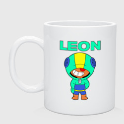 Кружка керамическая Brawl Stars Leon