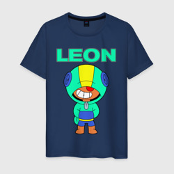 Мужская футболка хлопок Brawl Stars Leon