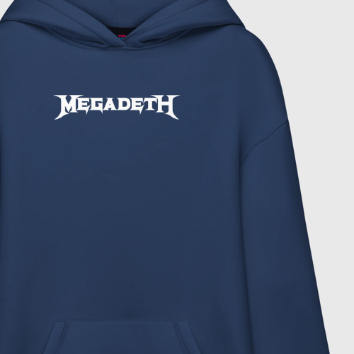 Худи SuperOversize хлопок Megadeth, цвет темно-синий - фото 3