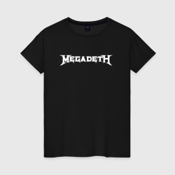 Женская футболка хлопок Megadeth