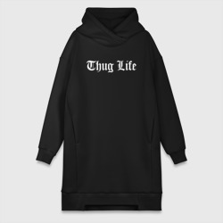 Платье-худи хлопок Thug life