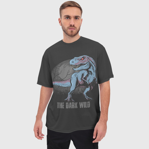 Мужская футболка oversize 3D T Rex - фото 3