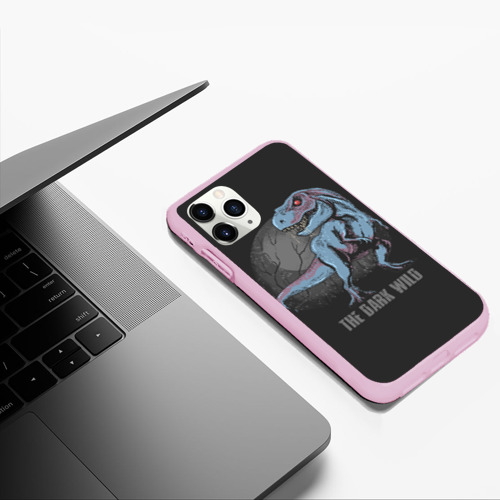 Чехол для iPhone 11 Pro Max матовый T Rex, цвет розовый - фото 5
