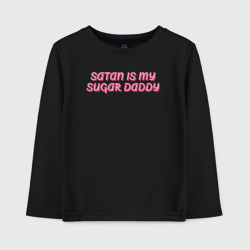 Детский лонгслив хлопок Satan is my sugar daddy