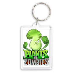 Брелок прямоугольный 35*50 Plants vs. Zombies