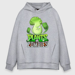 Мужское худи Oversize хлопок Plants vs. Zombies