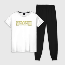 Женская пижама с белой футболкой хлопок Heroes of Might and Magic III