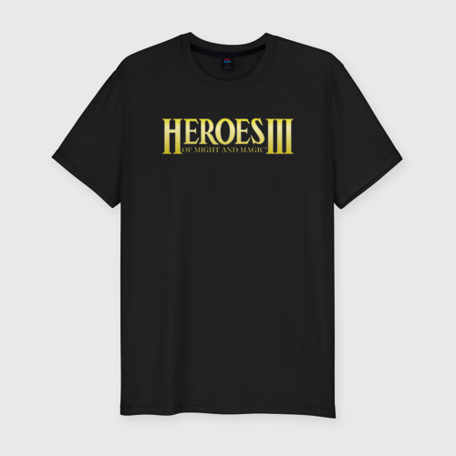 Мужская футболка хлопок Slim Heroes of Might and Magic III, цвет черный