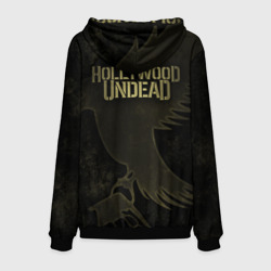 Толстовка с принтом Hollywood Undead для мужчины, вид сзади №1. Цвет основы: черный
